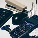 accounting, flash drive, keyboard