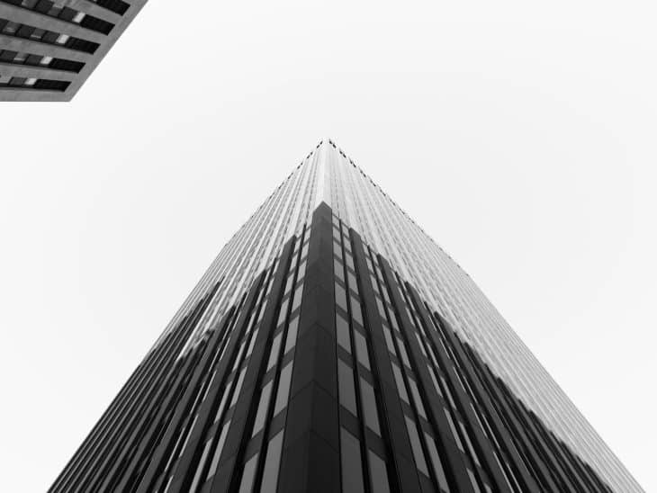 low-angle photography of concrete building