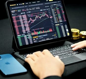 person using black and gray laptop computer